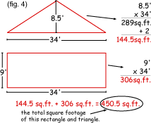 How To calculate your homes exterior square footage - equations in use 3
